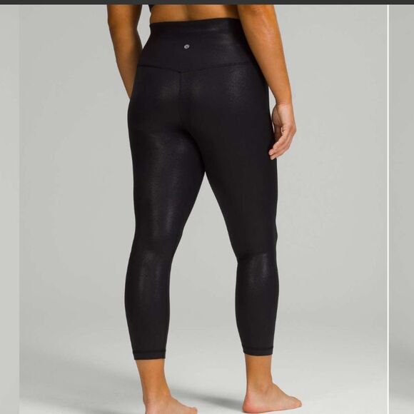 Lululemon Align High-Rise Pant 25" *Shine
Radiate Foil Print Black size 14 - Picture 3 of 15